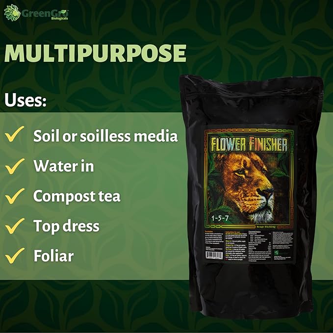 GreenGro Flower Finisher Bloom Booster Flower Fertilizer Fertilizer for Flowers - 2 lb
