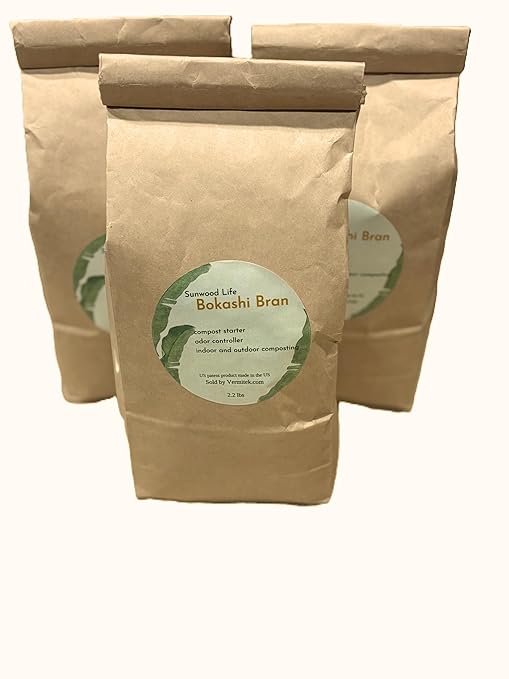 Sunwood Life®Premium Bokashi Bran-6.6 lbs - Excellent for Food Waste Composting Graden and Pet Ordors Control