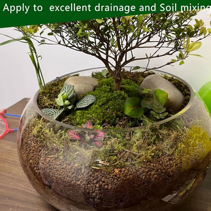 Horticultural Akadama Soil - Cactus Bonsai Succulent Soil Additive for Plants Landscaping Vase Fillers (10 LB 1/4 inch Soft-Grade Akadama)