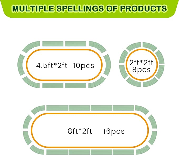 2 Pcs Oval Raised Garden Bed 4.5×2×1.5ft Raised Beds for OutdoorPlanter Raised BoxesOpen-Ended Base Metal Raised Planter BedsLarge Metal Garden Box for Vegetables Flowers Tool-Free Assembly