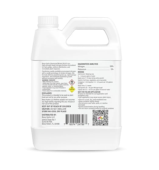 Organic Green Boost 37-0-5 High Nitrogen Supplement for Fruit Trees Citrus Plants Vegetable Gardens Orchids Flowers and All Potted Plants. (32 Oz)