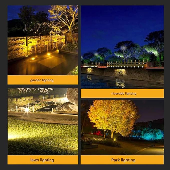 LED Flood Light - Outdoor Rectangle Spot Lights Spotlight Beam Waterproof IP65 Wall Washer Lighting for Patio Garden Driveway Landscape(White8W-DC24V)