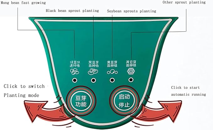 Bean Sprouts Maker Household Automatic Small Bean Sprouts Growing Bucket Large Capacity Seed Germination Kit
