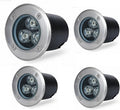 Outdoor Ground Light Recessed Underground Light IP66 Waterproof Garden Buried Lights for Walkway Driveway Deck Patio Step Spotlight AC85-110V