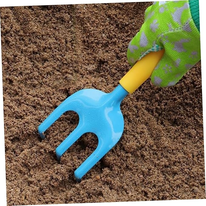 Kid Garden Tools Kit 9-Piece Mini Garden Tools Set Planting Rake Shovel Watering Can for Kids