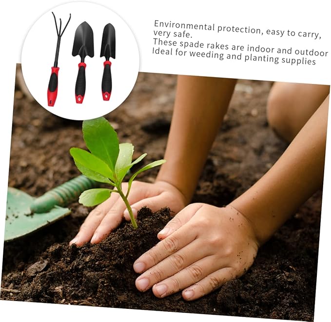 1set Professional Gardening Tool Garden Tools Dual Rubber Grip for Planting Weeding and Boys and Girls Outdoor Gardening Activities