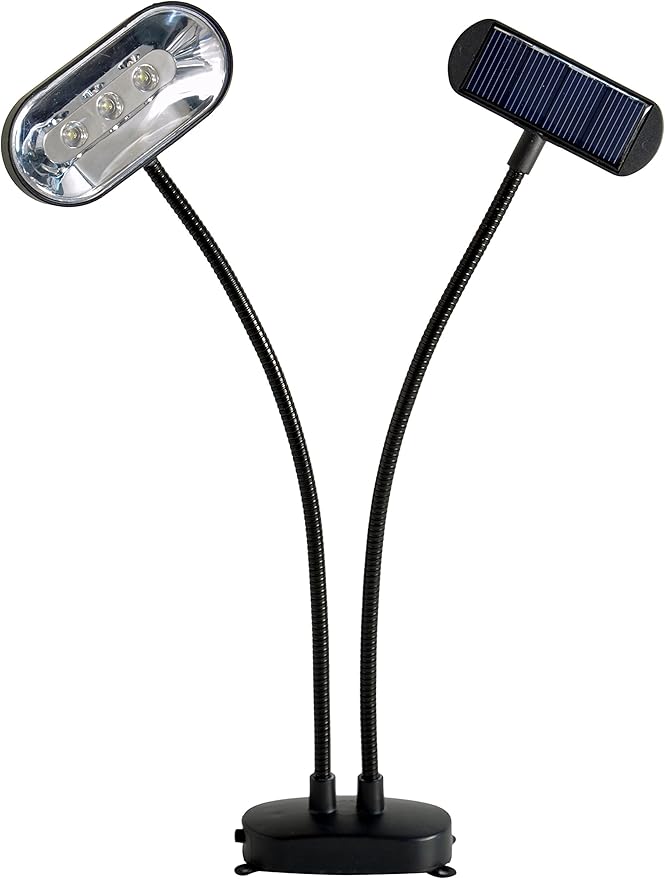 Solar 33845/2 Solar Dual Head Lite-Anywhere Spot Exterior Lighting 2 Black