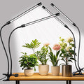 Grow Lights Upgrade 168 LEDs Clip Plant Lights for Indoor Plants Full Spectrum White+ Red LED Plant Growing Lamps with Flexible Gooseneck 3/9/12H Timer 3 Spectral Modes 10 Dimmable Levels 2 Pack