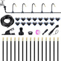 49.21FT Drip Irrigation System 360° Adjustable Sprinkler Irrigation Kit Plant Mister System for Garden Watering