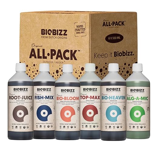 BioBizz All·Pack Outdoor - Complete Organic Nutrient Kit (6 x 16.9 fl oz) | Natural Fertilizer for Outdoor Plants Soil Enhancer Root &amp Bloom Booster for Garden Growth