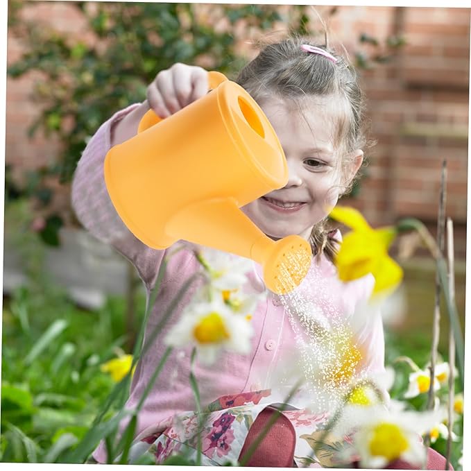 Kisangel 1 Set Garden Tool for Outdoor Gardening Shovels Rake Watering Pot and for Planting Weeding and Transplanting Present for Young Gardeners