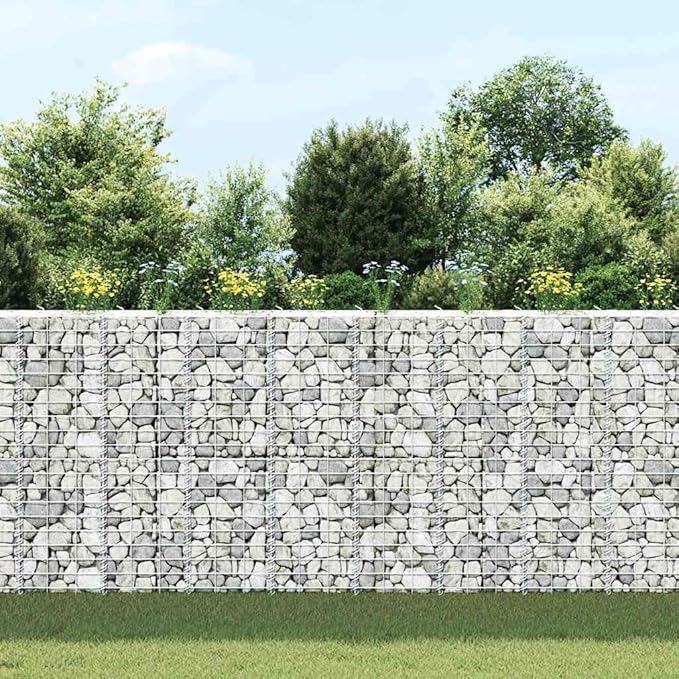 Gabion Raised Bed Silver Iron Medium Heavy Duty Metal Planter 3-Pack Cubic Outdoor Garden Beds for Vegetables Flowers