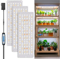 Grow Light Full Spectrum Under Cabinet Plant Lights for Indoor Growing Seedling 3 Panels Large Area Illumination 414 LEDs Lightweight Grow Lamp with UL Adaptor 16 Hour Timer