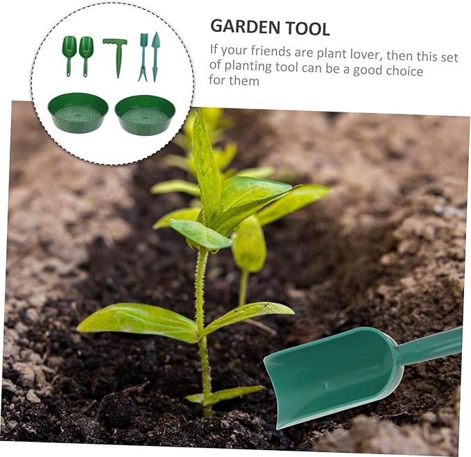 BESPORTBLE 1set Soil Sifter for Gardening Soil Mesh Screens Shovels Efficient Garden Tools for Planting Cultivation Heavy-Duty Design for Easy Separation of Stones Twigs