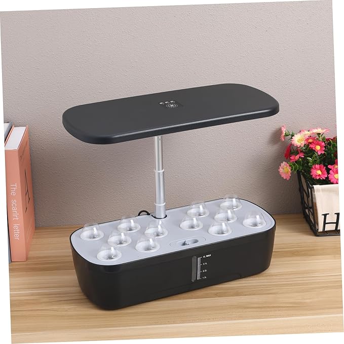 1Set Indoor Hydroponics Growing System Kit Compact Pot Indoor Garden with Multi Porous Design Simple Operation and Abundant Accessories for Fresh Vegetable Cultivation