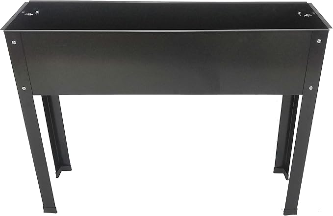 Elevated Garden Bed Metal Elevated Outdoor Flowerpot Box Suitable for Backyard and Terrace Large Flowerpot Suitable for Vegetable and Flower Book Standard Size