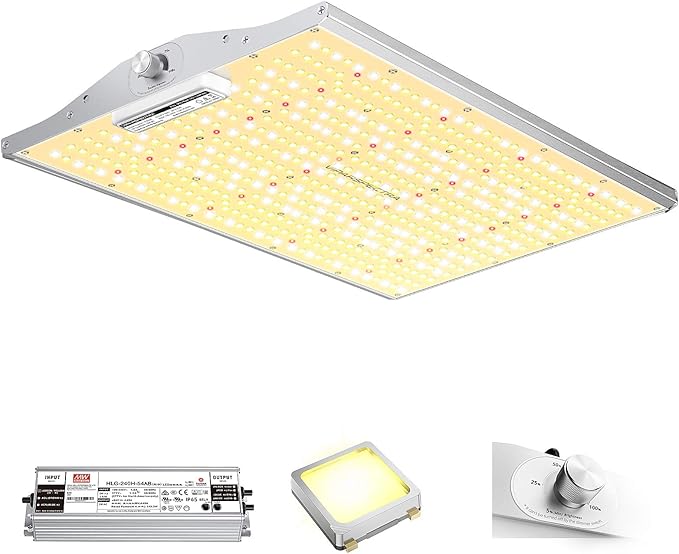 VIPARSPECTRA 2024 Upgraded XS2000 LED Grow Light with Samsung LM301B Diodes &amp MeanWell Driver Dimming Daisy Chain Full Spectrum Lights for Indoor Plants Veg and Bloom 4x2/3x3 Tent