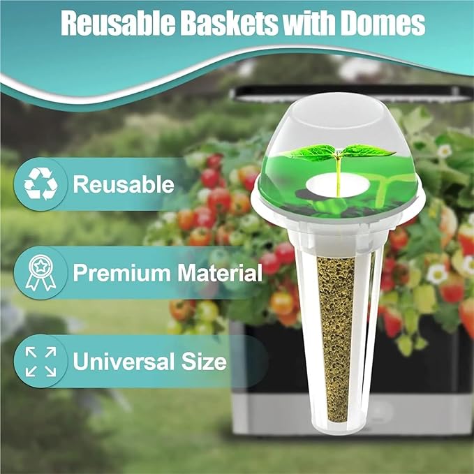 Net Pots for Hydroponics 100pcs Grow Baskets for Hydroponic Growing System Seed pods Basket Compatible