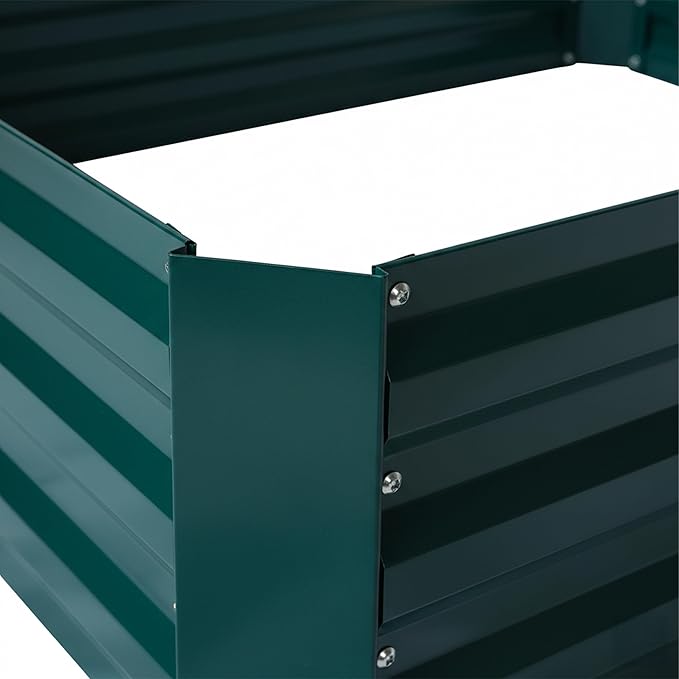 Relaxdays Raised Bed with Greenhouse for Flowers Plants and Vegetables H x W x D: 92 x 125 x 95 cm Garden Plant Bed Green