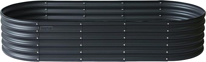VegTub Modular Metal Raised Bed Kit - Charcoal