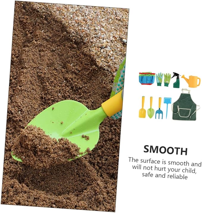 BESPORTBLE 1set Boys and Girls Garden Tools Gardening Kit Rake and Shovel for Flower Planting Outdoor Fun for Boys and Girls Lightweight and Easy to Use