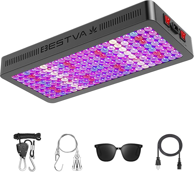 DC Series 2000W LED Grow Light Full Spectrum Dual-Chip Growing Lamp for Hydroponic Indoor Plants Veg and Flower