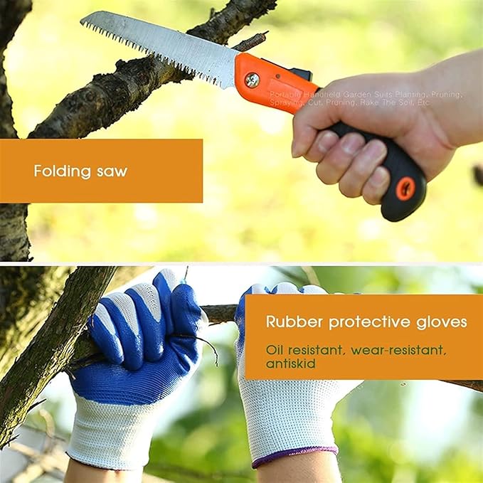 12 Piece Garden Tools Set Stainless Steel Gardening Hand Tools with Handheld Box Gifts for Gardeners Perfect for Planting Weeding Pruning