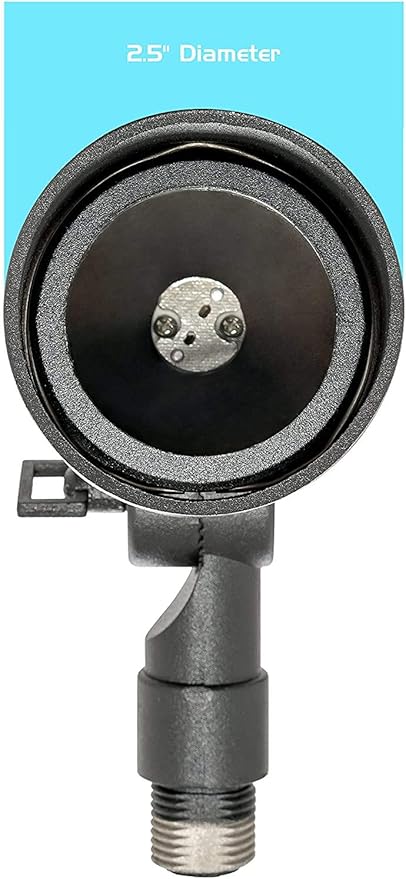 Westgate Lighting LED Directional Light - Aluminum Black Landscape Light–Flat Glass Lens LED Directional Light - Warm White LED Light (6 Black)