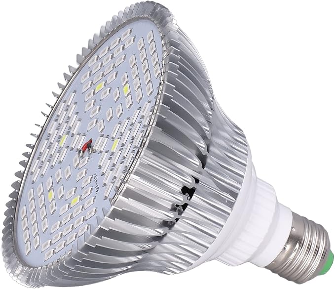 Tyenaza LED Grow Light Bulbs 20W Plant Light Bulb with 120 LEDs for Indoor Plants E27 Socket Grow Lamp for Hydroponic Indoor Garden Greenhouse Succulent Veg Flower
