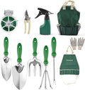 Garden Tool Set 11 Piece Heavy Duty Gardening Hand Tools with Fashion and Durable Garden Tools Organizer HandbagRust-Proof Garden Tool Set Ideal Gardening Gifts