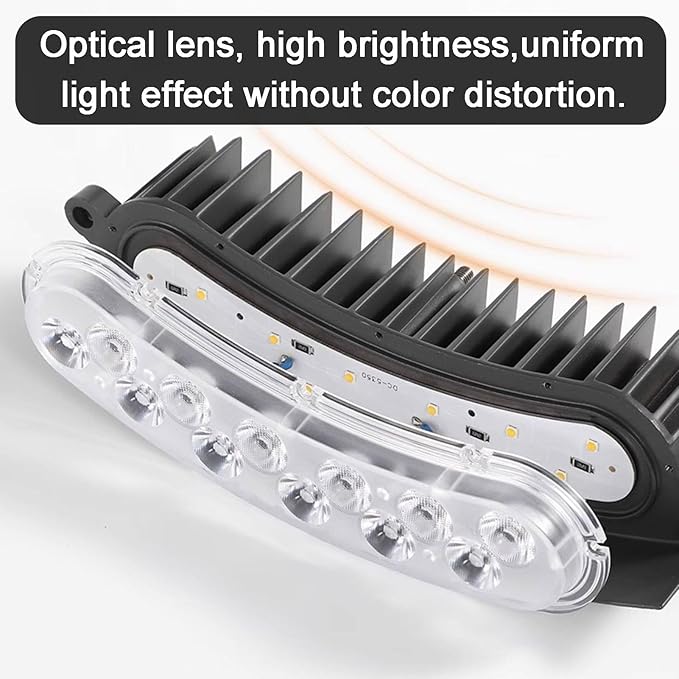 Expandable Warm Light Palm Landscape Spotlight IP67 Weatherproof for Courtyards Porches(Yellow Light1 Sets)