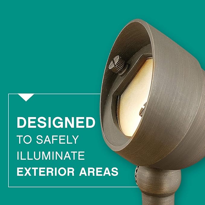 Hinkley Hardy Island Accent Oval Spot Light LED Lamp Included Cast Brass Material Frosted Lens Wiring Kit and Ground Spike Included Hardy Island Series Matte Bronze Finish