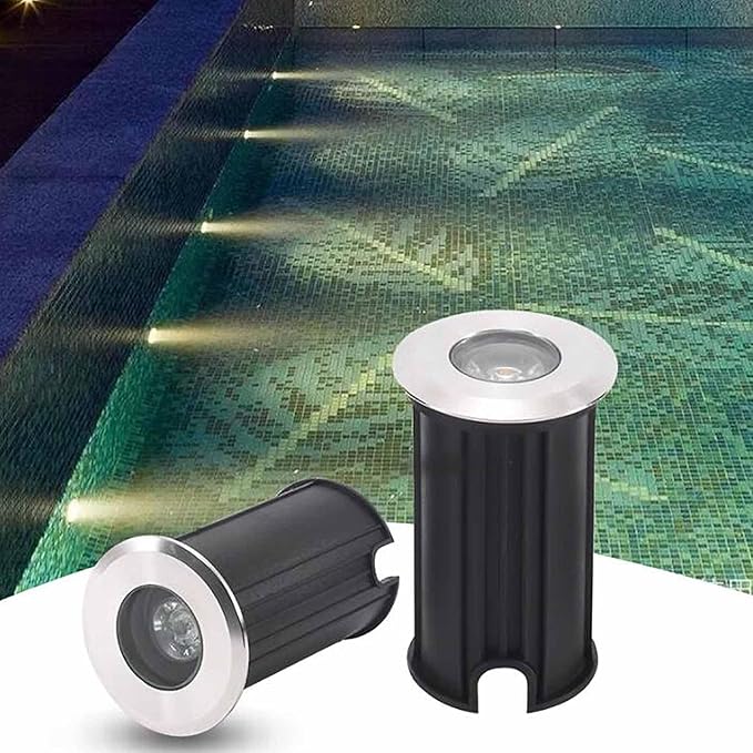 Outdoor Buried Lights - LED Landscape Lights Modern Mini Underwater Led Lights IP68 Waterproof Embedded Narrow Beam Gather Light for Outdoor Landscape/Underwater/Garden/Stairs