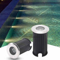 Outdoor Buried Lights - LED Landscape Lights Modern Mini Underwater Led Lights IP68 Waterproof Embedded Narrow Beam Gather Light for Outdoor Landscape/Underwater/Garden/Stairs