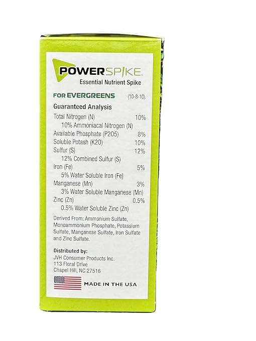 Power Spike for EVERGREENS Fertilizer Spike. Essential Nutrient Spike Fortified with Iron to Feed All Types of evergreens and Address Common Deficiencies (30 Spikes - 9.6 lbs) (30)