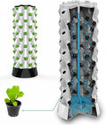 Hydroponic Tower Growing Sytem Garden Hydroponic Growing System Vertical Tower with Hydrating Pump Timer for Fresh Garden Fruits Vegetable Plant Tower Gift