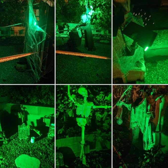 Green Solar Spot Lights Outdoor St. Patrick's Day Decor Lights with IP65 Waterproof 20 LEDs Solar Landscape Spotlights for Garden Path Yard Holiday Christmas 4 Pack