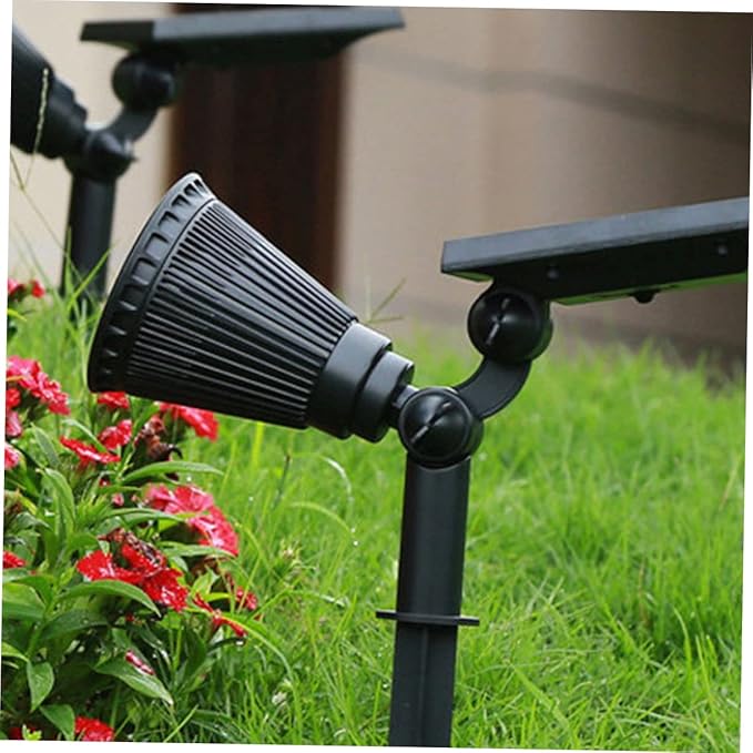 ARTIBETTER 2pcs Solar-Powered Lawn Lights Ground Plug Landscape Lights for Garden Driveway Patio