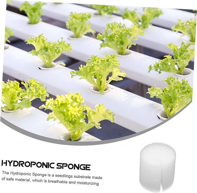 VICASKY 3sets Hydroponic Supplies Reusable Seedling Sponges Square Grow Blocks Sponge 100pcs*3