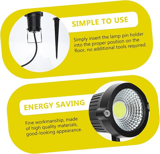 DOITOOL 10pcs Led In-ground Landscape Light Outdoor Lighting for Pathways Gardens and Patios Rated for All Weather Use