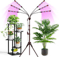 LED Grow Light Coverage and Upgraded Larger Board Full Spectrum Grow Lamps for Indoor Hydroponic Growing Light with High PPFD (5 Arms (Mix Spectrum))