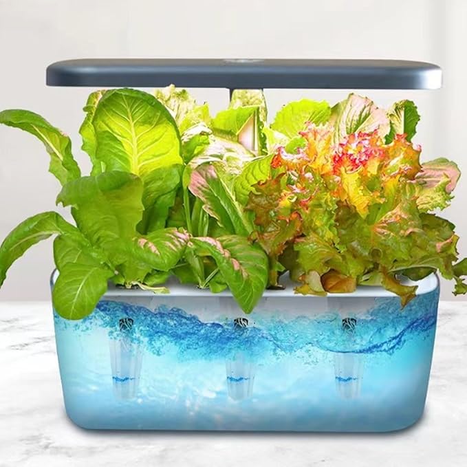 Hydroponics Growing System12 Hole Lazy Vegetable Planting Intelligent Hydroponic Planting Machine Simulated Sunlight Growth Lamp(A)