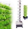 15 Floors 45 Holes Hydroponics Tower Hydroponic Grow Kit with Hydrating Pump Aquaponics Growing System Kit for Leafy Vegetables and Fruits No Soil