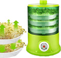 Bean Sprouts Machine 3 Layers Electric Bean Sprouts Maker Automatic Sprouter Bean Growing Machine Large-Capacity Sprouting Seedling Tools
