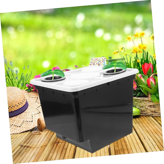 BESPORTBLE Garden Planters Hydroponic System Bucket Soilless Plastic Planters Plant Growing Box