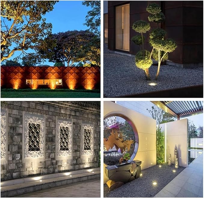 Colour Changing Floor Lamp - Spotlight Waterproof Adjustable Brightness Recessed Floor Spotlight for Garden Gazebo(Purple15W)