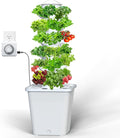 Hydroponics Growing System 30-Plant Indoor Hydroponic Tower with Pump System Plants Germination Kit Smart Aeroponic Herb Garden Vertical Hydroponic System for Gardening Lover (No Seed)