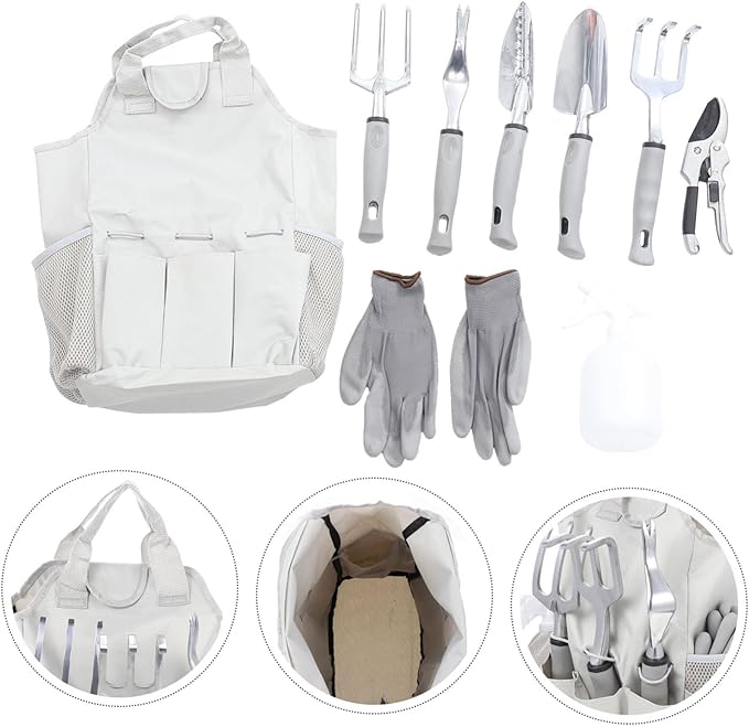 UPKOCH Garden Tool Set Aluminum Alloy Gardening Tools Plant Kit Pouch for Outdoor Use