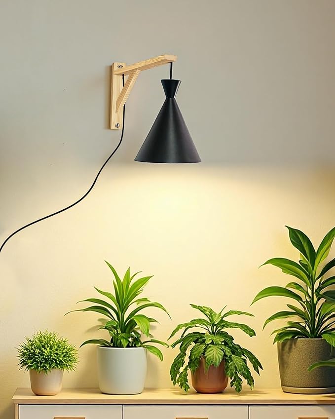 Arikashi Hanging Grow Light LED Growing Light Full Spectrum for Indoor Plants4/8/12H Timer Height Adjustable Grow Lamp for Large Plants