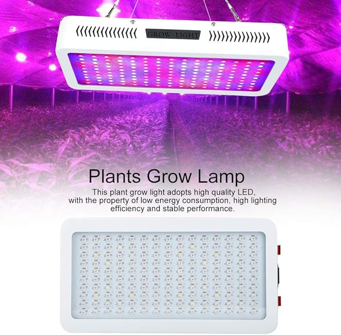 LED Grow Light 1500W Full Spectrum Energy Efficient Aluminum White